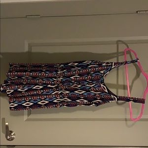 **Worn once romper - tribal print